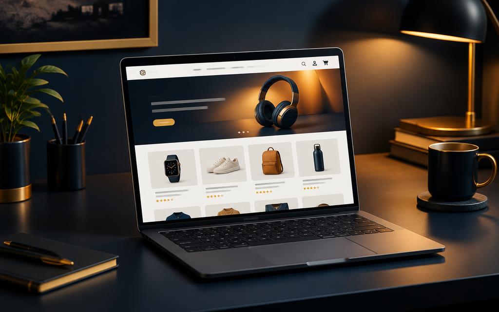 Ecommerce store design displayed across screens